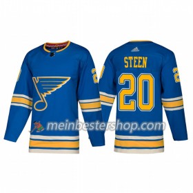 St. Louis Blues Alexander Steen 20 Adidas 2018-2019 Alternate Trikot Authentic - Herren